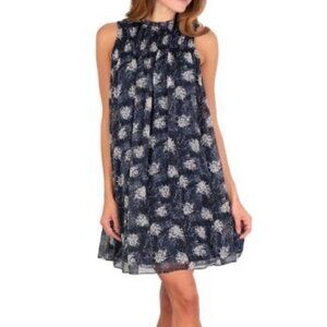 Joie Baltic Print Mock Neck Mini Dress Size Medium